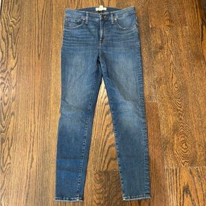 Madewell Skinny Jeans in Deep Blue